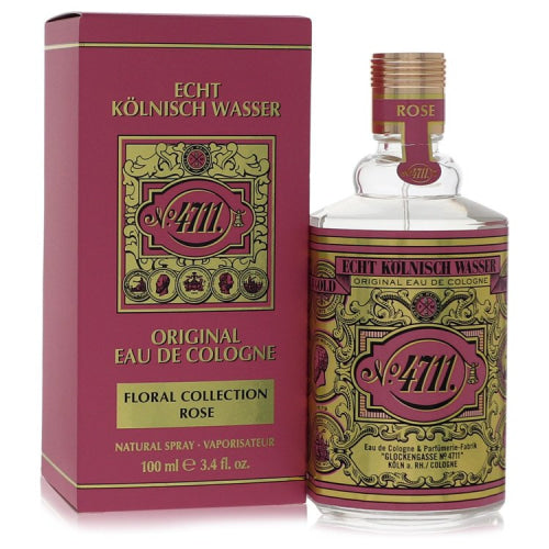 4711 Floral Collection Rose by 4711Eau De Cologne Spray (Unisex) 3.4 ozUnisex(cologne, perfume, fragrance)