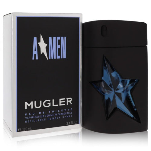 Angel by Thierry MuglerEau De Toilette Spray Refillable (Rubber) 3.4 ozMen(cologne, perfume, fragrance)