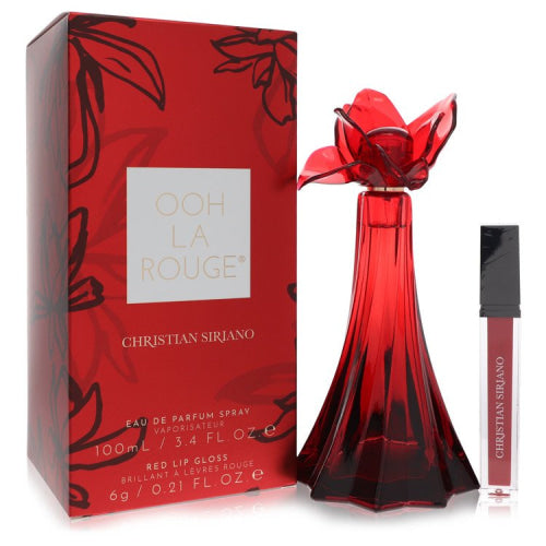 Christian Siriano Ooh La Rouge by Christian SirianoEau De Parfum Spray + 0.21 oz Red Lip Gloss 3.4 ozWomen(cologne, perfume, fragrance)