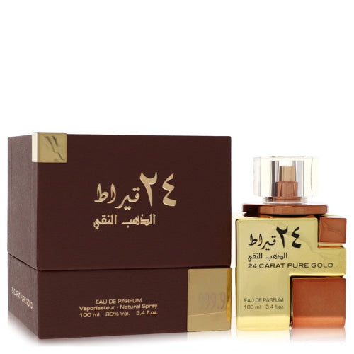 Lattafa 24 Carat Pure Gold by LattafaEau De Parfum Spray (Unisex) 3.4 ozUnisex(cologne, perfume, fragrance)