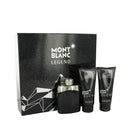 MontBlanc Legend by Mont Blanc Gift Set -- 3.3 oz Eau De Toilette Spray + 3.3 oz After Shave Balm + 3.3 oz Shower GelAfter Shave(cologne, perfume, fragrance)