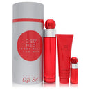 Perry Ellis 360 Red by Perry EllisGift Set -- 3.4 oz Eau De Toilette Spray + .25 oz Mini EDT Spray + 3 oz Shower Gel in Tube BoxMen(cologne, perfume, fragrance)
