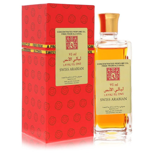 Swiss Arabian Layali El Ons by Swiss ArabianConcentrated Perfume Oil Free From Alcohol 3.21 ozWomen(cologne, perfume, fragrance)