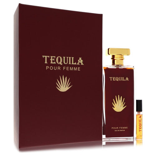 Tequila Pour Femme Red by Tequila PerfumesEau De Parfum Spray + Free .17 oz Mini EDP Spray 3.3 ozWomen(cologne, perfume, fragrance)