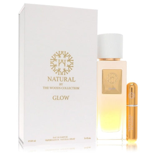 The Woods Collection Natural Glow by The Woods CollectionEau De Parfum Spray (Unisex) With Mini Refillable Spray 3.4 ozUnisex(cologne, perfume, fragrance)