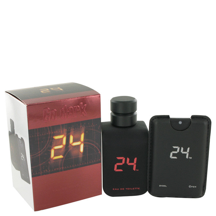 24 Go Dark The Fragrance Eau De Toilette Spray + .8 oz Mini Pocket Spray By Scentstory 3.4 oz Eau De Toilette Spray + .8 oz Mini Pocket Spray