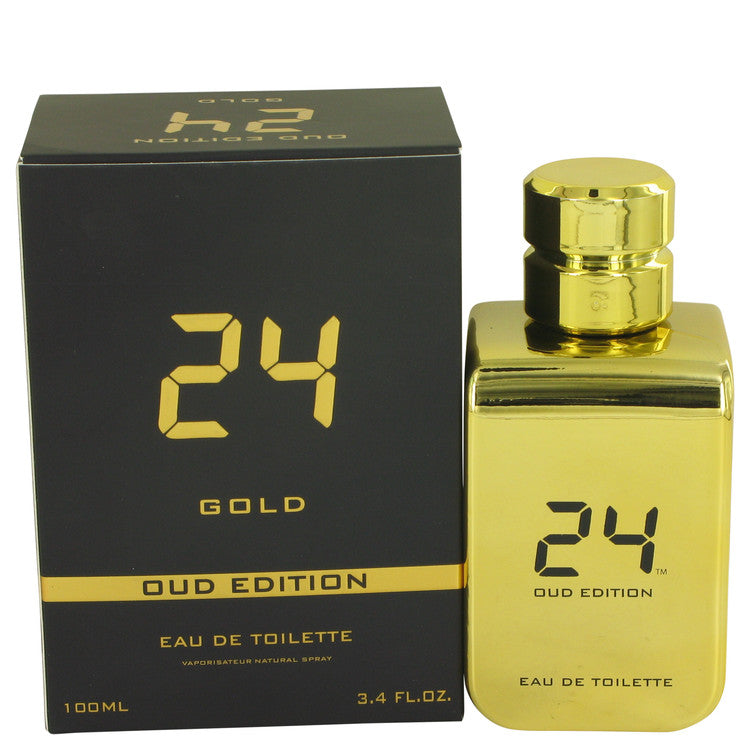 24 Gold Oud Edition Eau De Toilette Concentree Spray (Unisex) By Scentstory 3.4 oz Eau De Toilette Concentree Spray