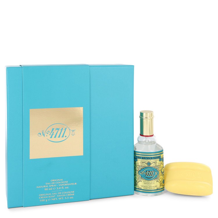 4711 Gift Set By Muelhens 3 oz Eau De Cologne Spray + 3.5 oz Soap