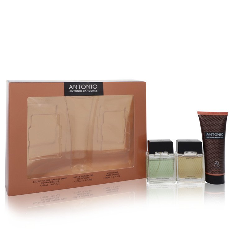 Antonio Gift Set By Antonio Banderas 1 oz Eau De Toilette Spray + 1 oz After Shave + 2.5 oz Bath & Shower Gel
