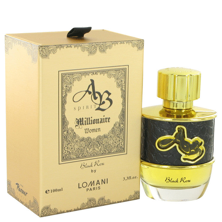 Ab Spirit Millionaire Black Rose Eau De Parfum Spray By Lomani 3.3 oz Eau De Parfum Spray