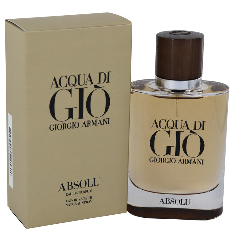 Acqua Di Gio Absolu Eau De Parfum Spray By Giorgio Armani 2.5 oz Eau De Parfum Spray