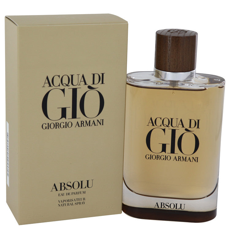 Acqua Di Gio Absolu Eau De Parfum Spray By Giorgio Armani 4.2 oz Eau De Parfum Spray