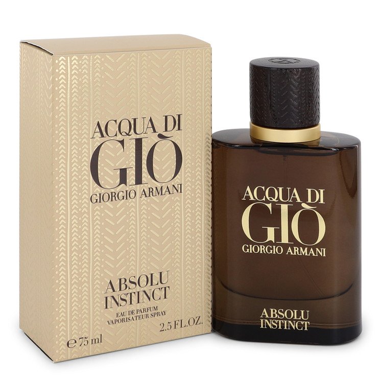 Acqua Di Gio Absolu Instinct Eau De Parfum Spray By Giorgio Armani 2.5 oz Eau De Parfum Spray