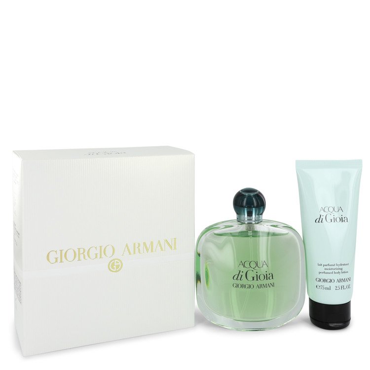Acqua Di Gioia Gift Set By Giorgio Armani 3.4 oz Eau De Parfum Spray + 2.5 oz Body Lotion