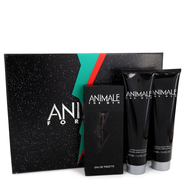 Animale Gift Set By Animale 3.3 oz Eau De Toilette Spray + 3.4 oz After Shave Balm + 3.4 oz Body Wash