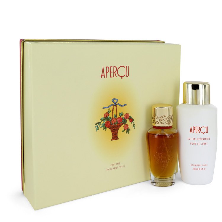 Apercu Gift Set By Houbigant 1.7 oz Eau De Toilette Spray + 6.7 oz Body Lotion