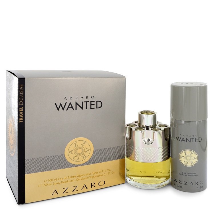 Azzaro Wanted Gift Set By Azzaro 3.4 oz Eau De Toilette Spray + 5.1 oz Deodarant Spray