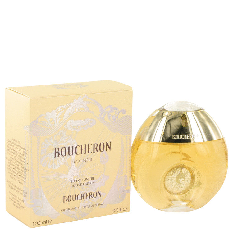 Boucheron Eau Legere Eau De Toilette Spray (Yellow Bottle, Bergamote, Genet, Narcisse, Musc) By Boucheron 3.3 oz Eau De Toilette Spray