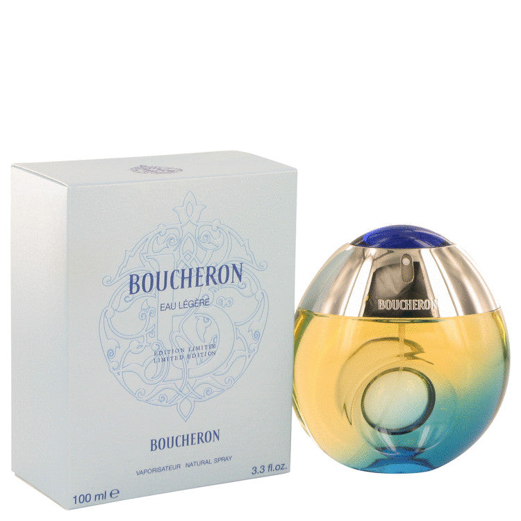 Boucheron Eau Legere Eau De Toilette Spray (Blue Bottle, Bergamote, Genet, Narcisse, Musc) By Boucheron 3.3 oz Eau De Toilette Spray