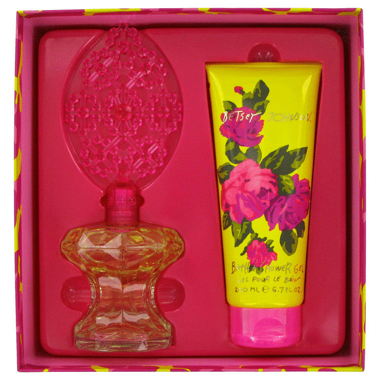 Betsey Johnson Gift Set By Betsey Johnson 3.4 oz Eau De Parfum Spray + 6.7 oz Shower Gel