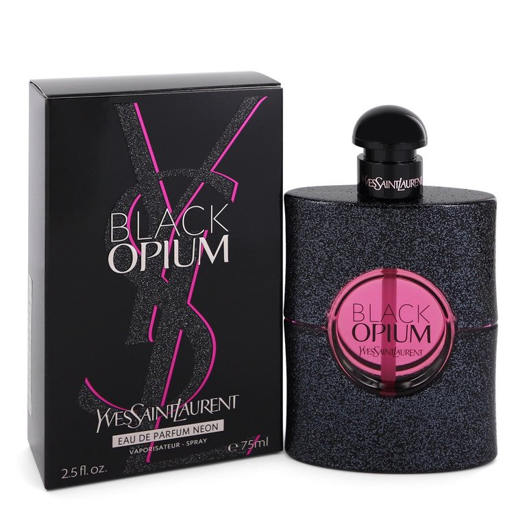 Black Opium Eau De Parfum Neon Spray By Yves Saint Laurent 2.5 oz Eau De Parfum Neon Spray