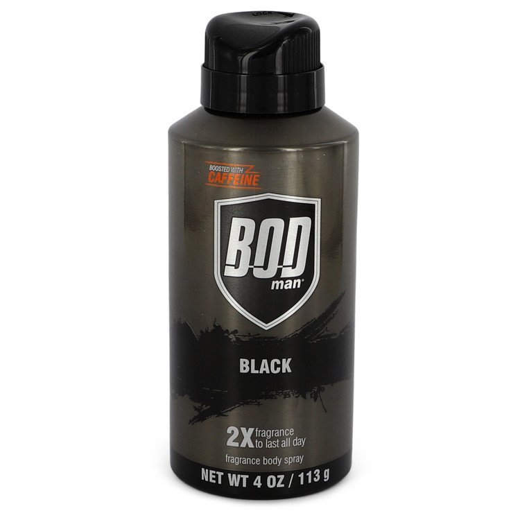 Bod Man Black Body Spray By Parfums De Coeur 4 oz Body Spray