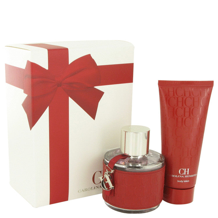 Ch Carolina Herrera Gift Set By Carolina Herrera 3.4 oz Eau De Toilette Spray + 3.4 oz Body Lotion