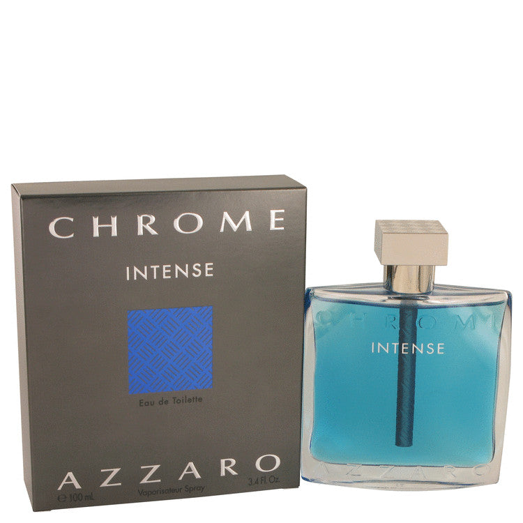 Chrome Intense Eau De Toilette Spray By Azzaro 3.4 oz Eau De Toilette Spray