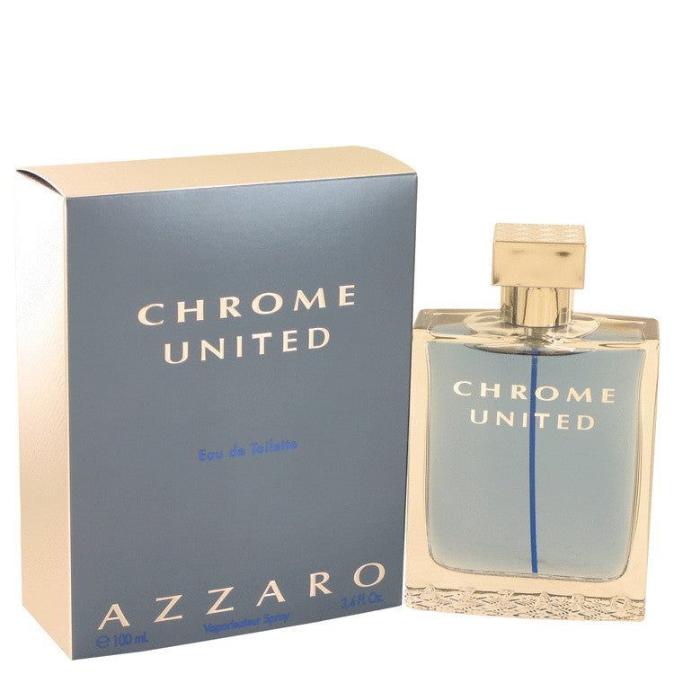 Chrome United Eau De Toilette Spray By Azzaro 3.4 oz Eau De Toilette Spray