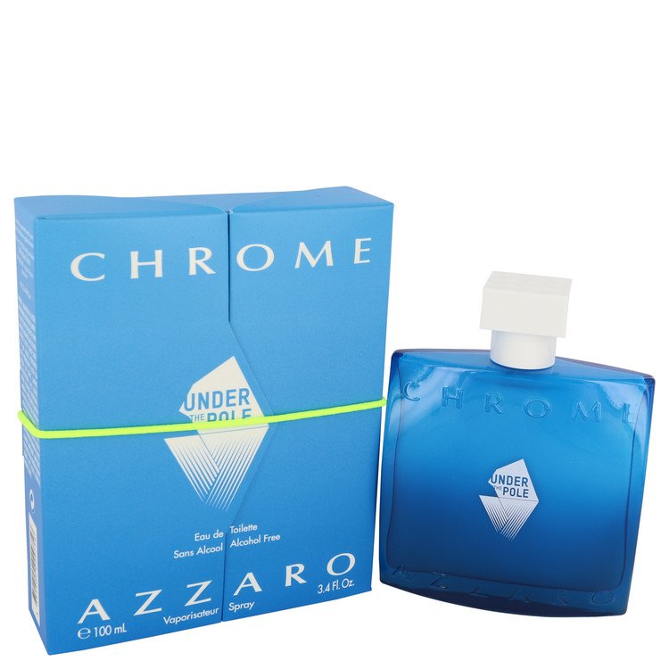 Chrome Under The Pole Eau De Toilette Spray (Alcohol Free) By Azzaro 3.4 oz Eau De Toilette Spray