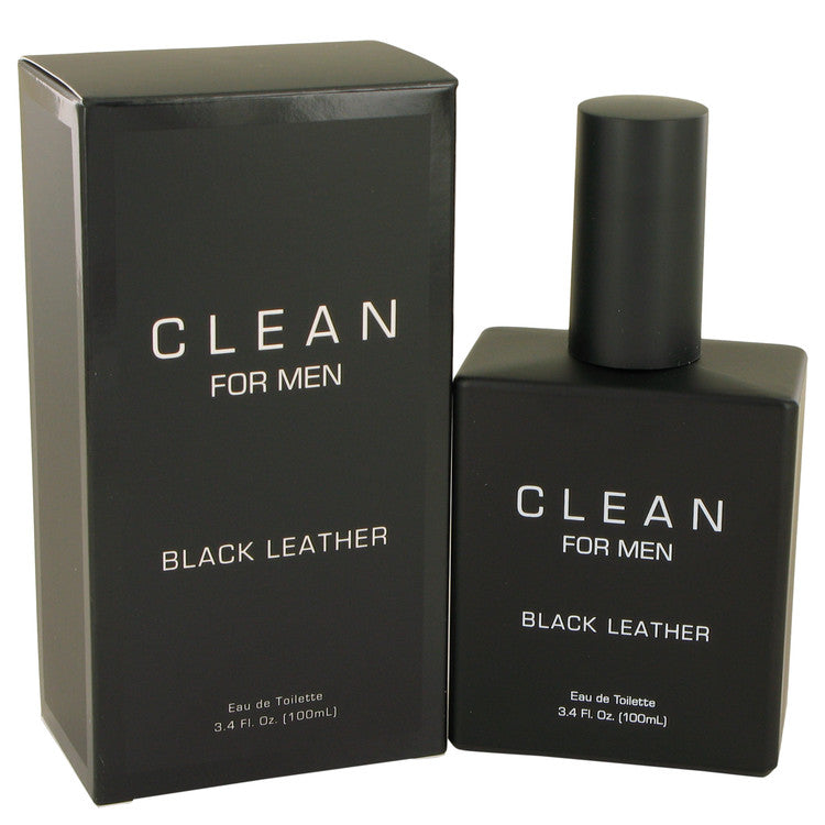 Clean Black Leather Eau De Toilette Spray By Clean 3.4 oz Eau De Toilette Spray