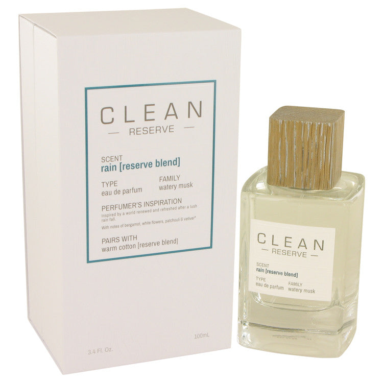 Clean Rain Reserve Blend Eau De Parfum Spray By Clean 3.4 oz Eau De Parfum Spray