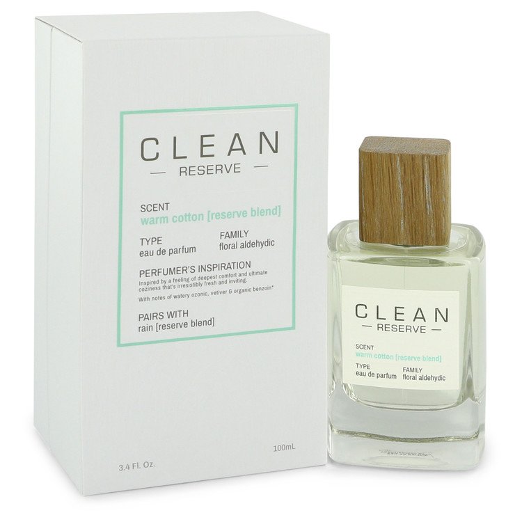 Clean Reserve Warm Cotton Eau De Parfum Spray By Clean 3.4 oz Eau De Parfum Spray