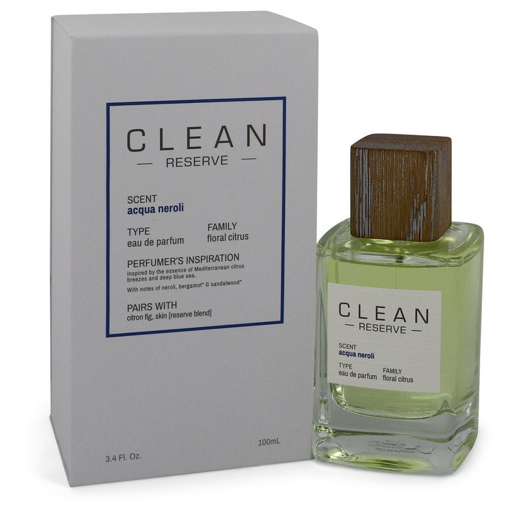 Clean Reserve Acqua Neroli Eau De Parfum Spray By Clean 3.4 oz Eau De Parfum Spray