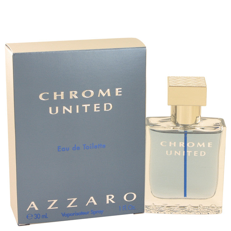 Chrome United Eau De Toilette Spray By Azzaro 1 oz Eau De Toilette Spray