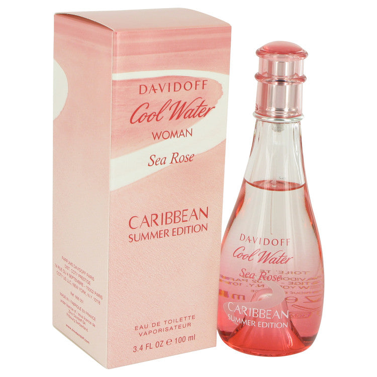 Cool Water Sea Rose Caribbean Summer Eau De Toilette Spray By Davidoff 3.4 oz Eau De Toilette Spray