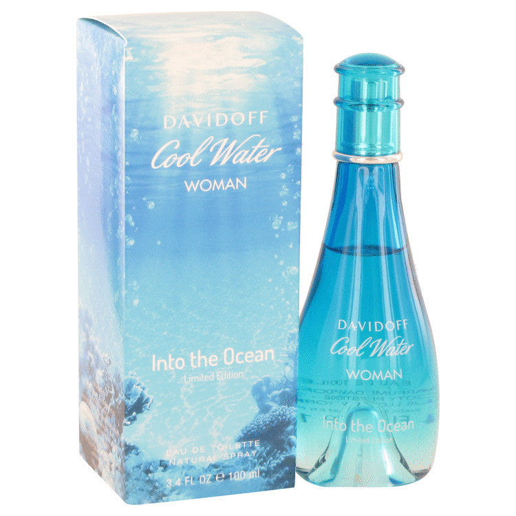 Cool Water Into The Ocean Eau De Toilette Spray By Davidoff 3.4 oz Eau De Toilette Spray