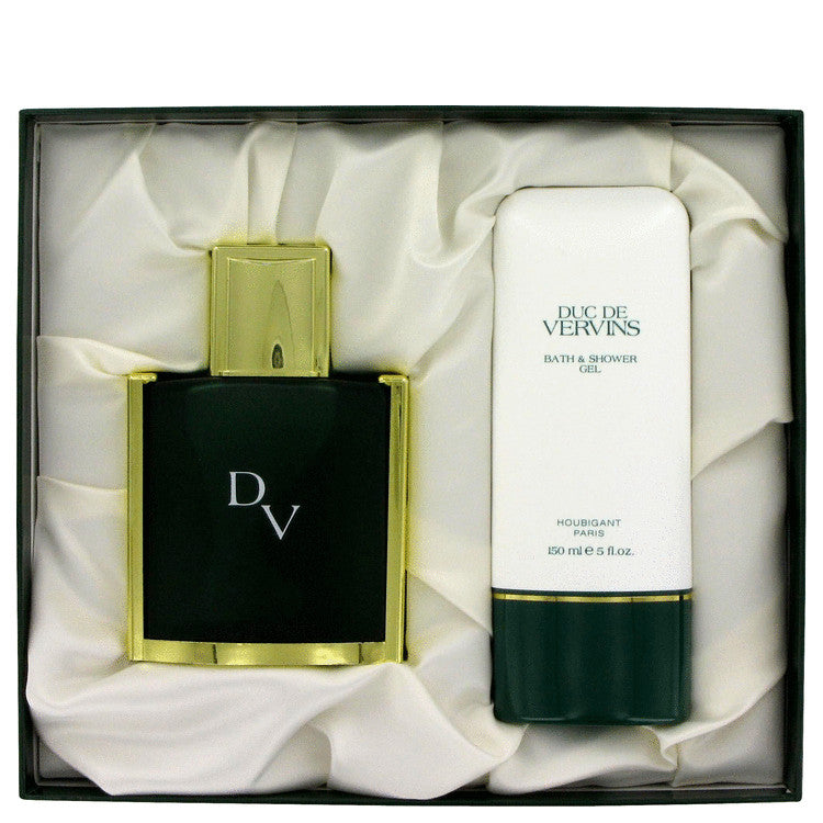 Duc De Vervins Gift Set By Houbigant 4 oz Eau De Toilette Spray + 5.1 oz Shower Gel