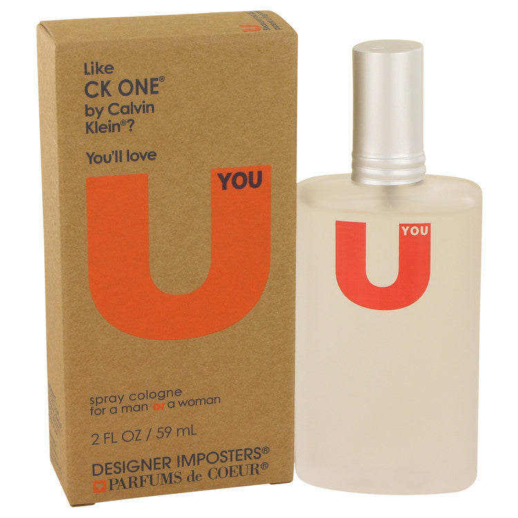 Designer Imposters U You Cologne Spray (Unisex) By Parfums De Coeur 2 oz Cologne Spray