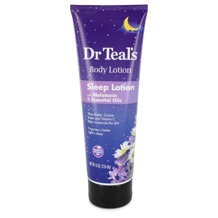 Dr Teal's Sleep Lotion Sleep Lotion with Melatonin & Essential Oils Promotes a better night's sleep (Shea butter, Cocoa Butter and Vitamin E By Dr Teal's 8 oz Sleep Lotion with Melatonin & Essential Oils Promotes a better night's sleep