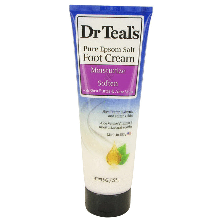 Dr Teal's Pure Epsom Salt Foot Cream Pure Epsom Salt Foot Cream with Shea Butter & Aloe Vera & Vitamin E By Dr Teal's 8 oz Pure Epsom Salt Foot Cream with Shea Butter & Aloe Vera & Vitamin E