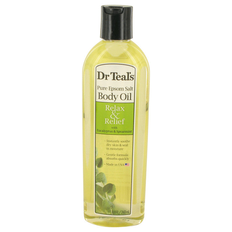 Dr Teal's Bath Additive Eucalyptus Oil Pure Epson Salt Body Oil Relax & Relief with Eucalyptus & Spearmint By Dr Teal's 8.8 oz Pure Epson Salt Body Oil Relax & Relief with Eucalyptus & Spearmint