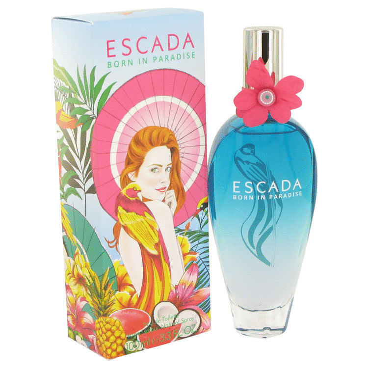 Escada Born In Paradise Eau De Toilette Spray (Limited Edition) By Escada 3.3 oz Eau De Toilette Spray