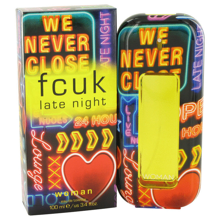 Fcuk Late Night Eau De Toilette Spray By French Connection 3.4 oz Eau De Toilette Spray