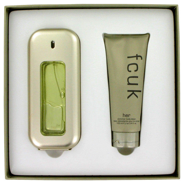 Fcuk Gift Set By French Connection 3.4 oz Eau De Toilette Spray + 3.4 oz  Body Lotion