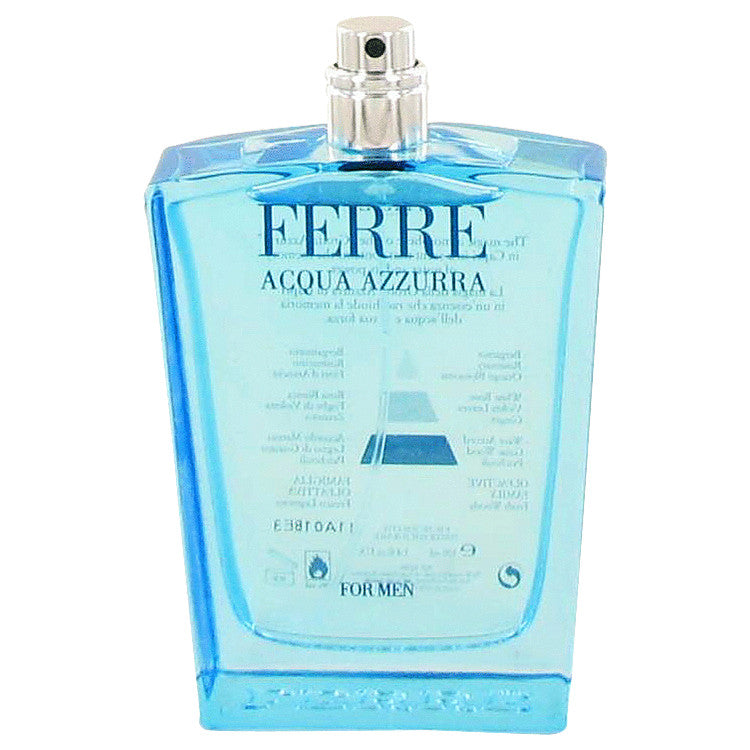 Ferre Acqua Azzurra Eau De Toilette Spray (Tester) By Gianfranco Ferre 3.4 oz Eau De Toilette Spray