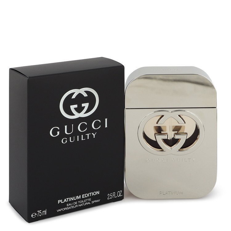 Gucci Guilty Platinum Eau De Toilette Spray By Gucci 2.5 oz Eau De Toilette Spray