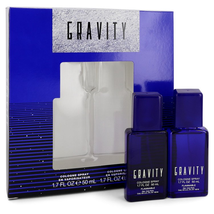 Gravity Gift Set By Coty Two 1.7 oz Cologne Sprays