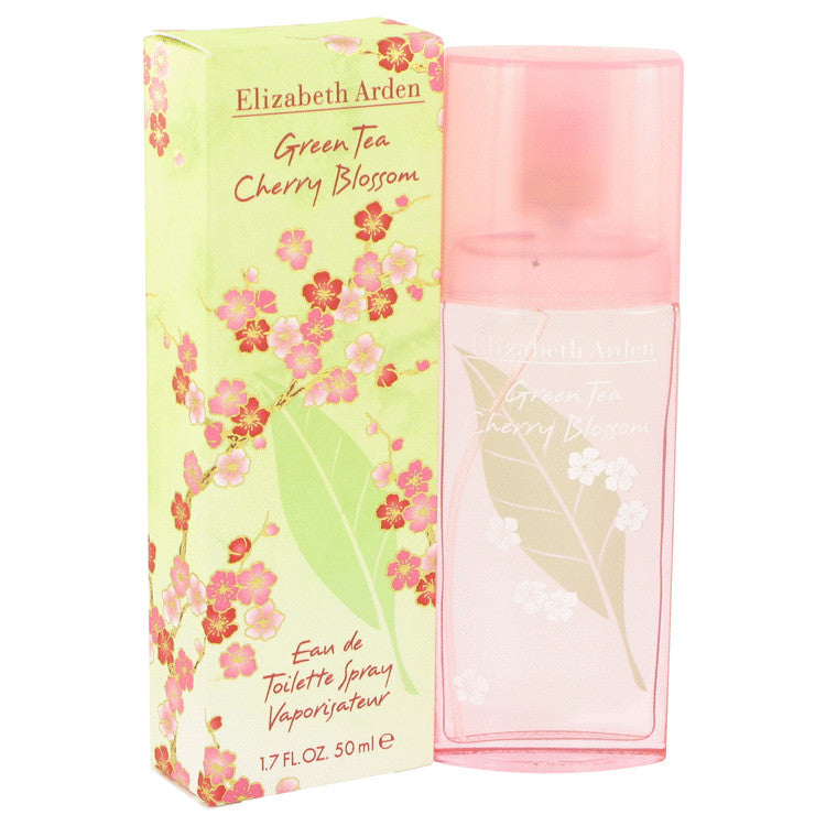 Green Tea Cherry Blossom Eau De Toilette Spray By Elizabeth Arden 1.7 oz Eau De Toilette Spray