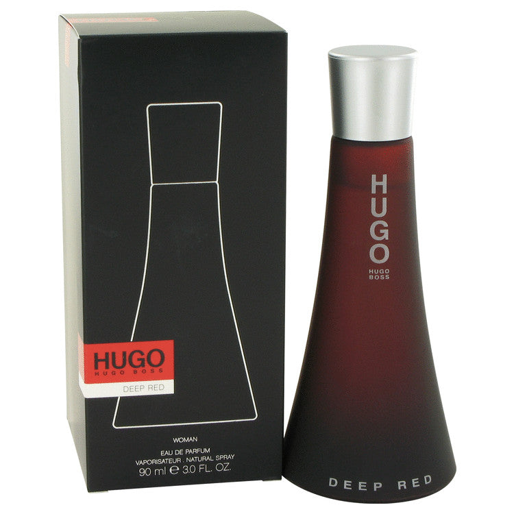 Hugo Deep Red Eau De Parfum Spray By Hugo Boss 3 oz Eau De Parfum Spray